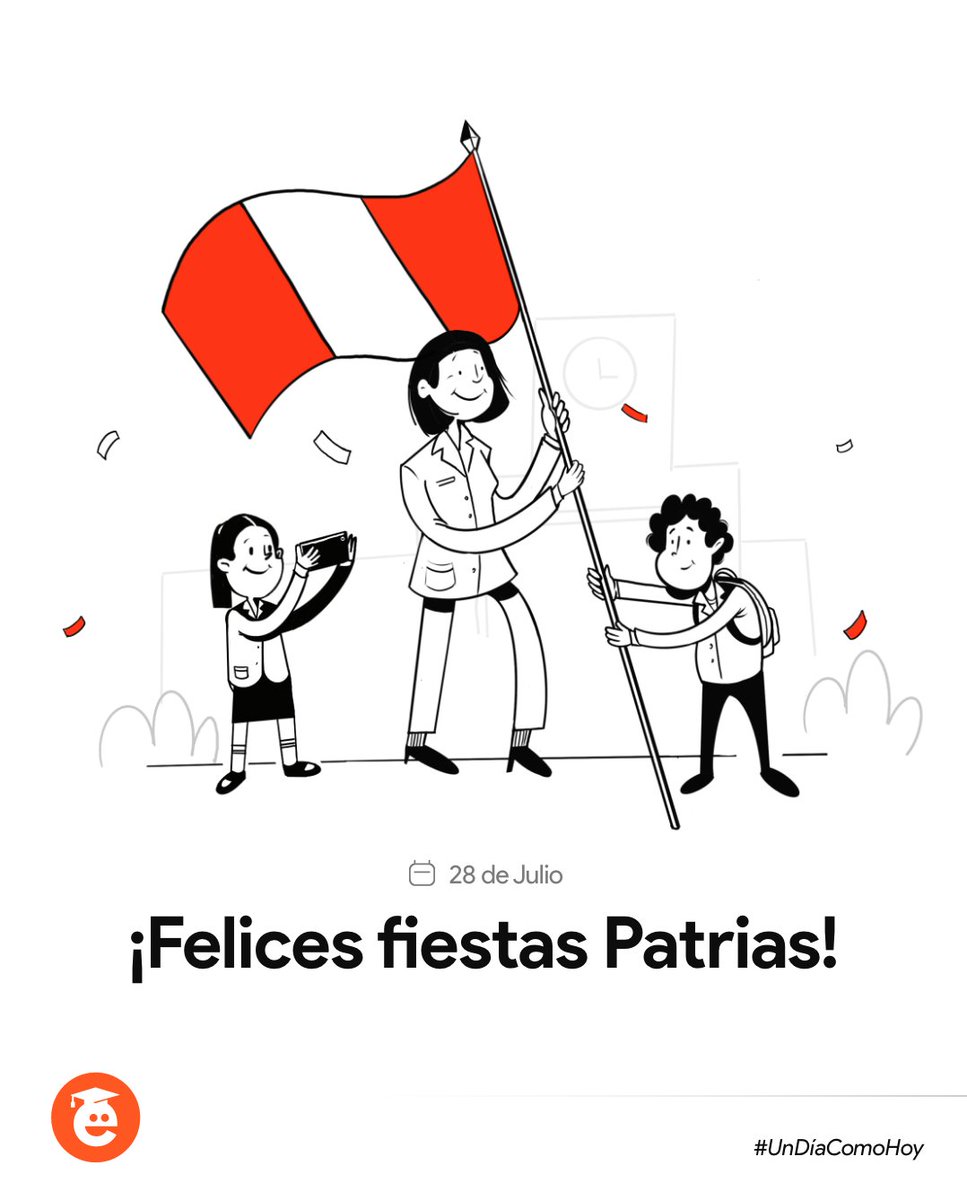 smiledu_com's tweet photo. ¡El Perú está de fiesta! 🎉🇵🇪 🇵🇪🎉
Celebremos juntos estas fiestas patrias conmemorando la maravillosa cultura e historia que nos hace peruanos de corazón.❤️
#28deJulio #FiestasPatrias https://t.co/BMiGXdHBuu