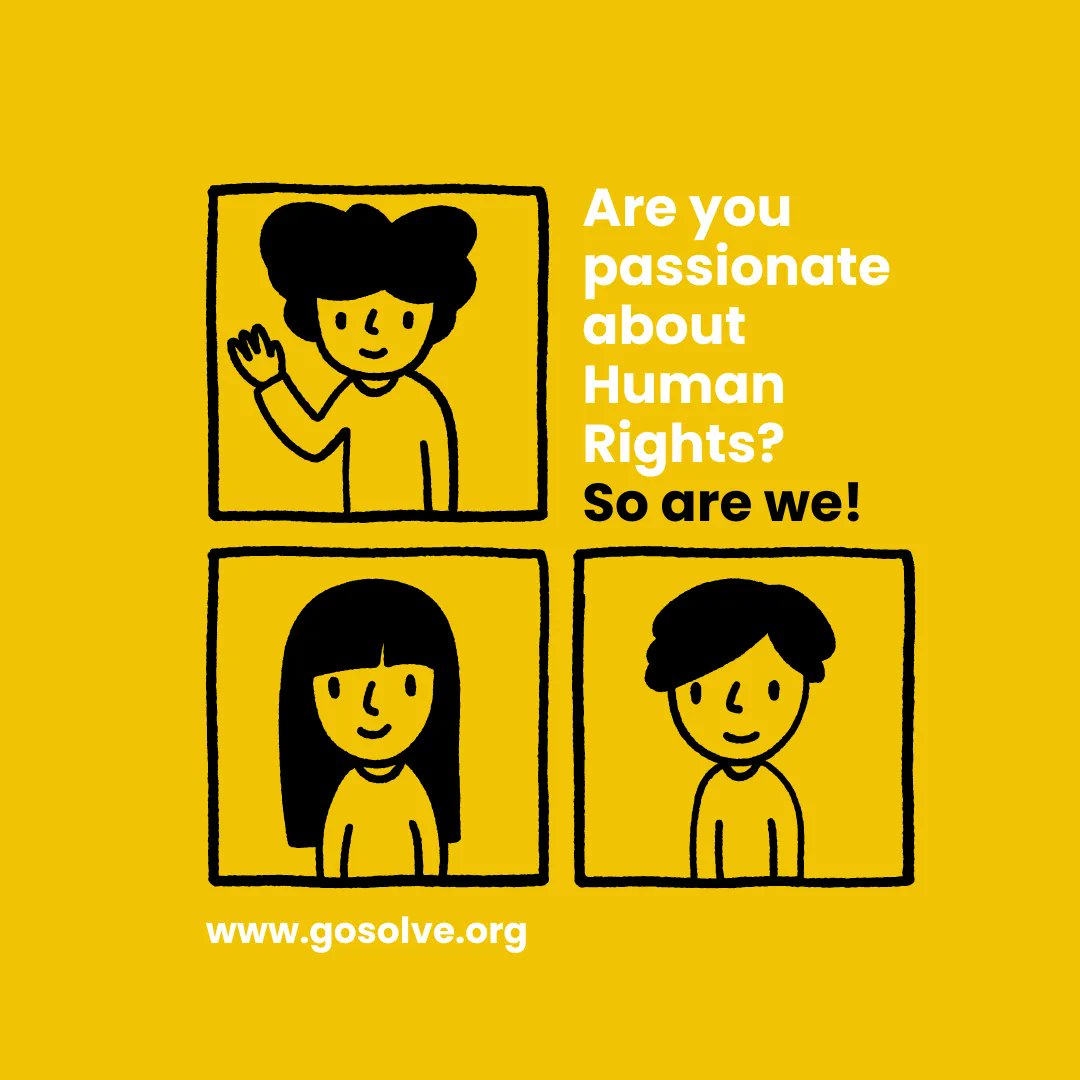 gosolve_org's tweet image. Are you passionate about Human Rights? So are we! Join goSolve on August 10th as we launch a dedicated space to strategize and act on Human Rights issues globally. Let&apos;s be the change! ✊