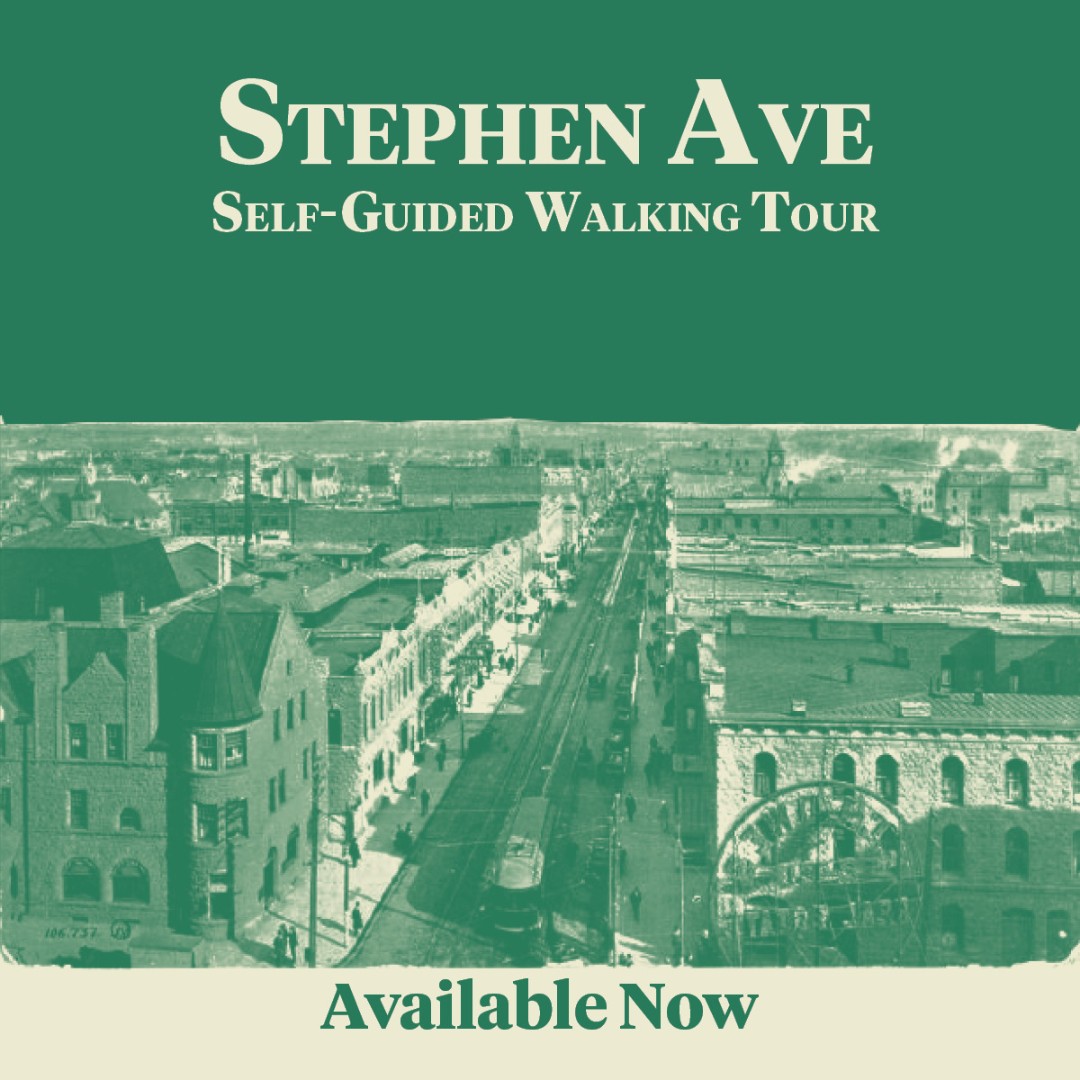 Our self-guided walking tours are back, including a brand-new Stephen Avenue walking tour Find the Stephen Avenue Walking Tour and others at our website: heritagecalgary.ca/walking-tours