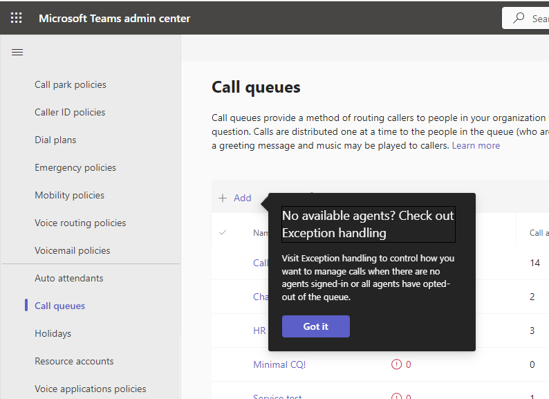nomorephones's tweet photo. Hey there #MicrosoftTeams Phone Admins!  There's a _both_ a new feature in Call Queues to handle "No agent" scenarios and a new callout in TAC to make you aware of it!  Check out more on No Agent configs here: https://t.co/WQwbwDK9wB https://t.co/XeJcNTG0D0