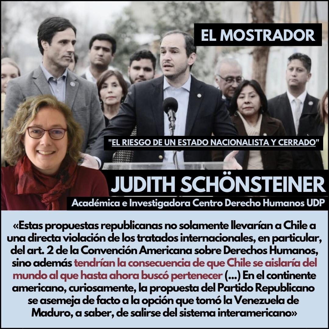 OPINIÓN| "El riesgo de un Estado nacionalista y cerrado" 👉🏼Columna de Judith Schönsteiner (<a href="/JSchonsteiner/">Judith Schonsteiner</a>), académica e investigadora de nuestro Centro de Derechos Humanos <a href="/ddhh_udp/">Centro DDHH UDP</a>, publicada por El Mostrador.

📲Revisa este artículo completo: qrcd.org/3Xhl