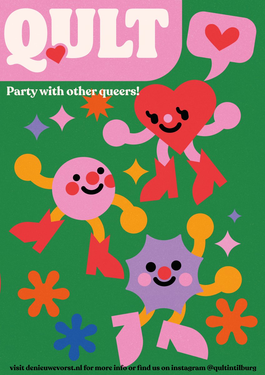 Made some cute poster designs for a local queer community. #queer #graphicdesign #design 
It was really fun to get back into graphic design and illustration :)