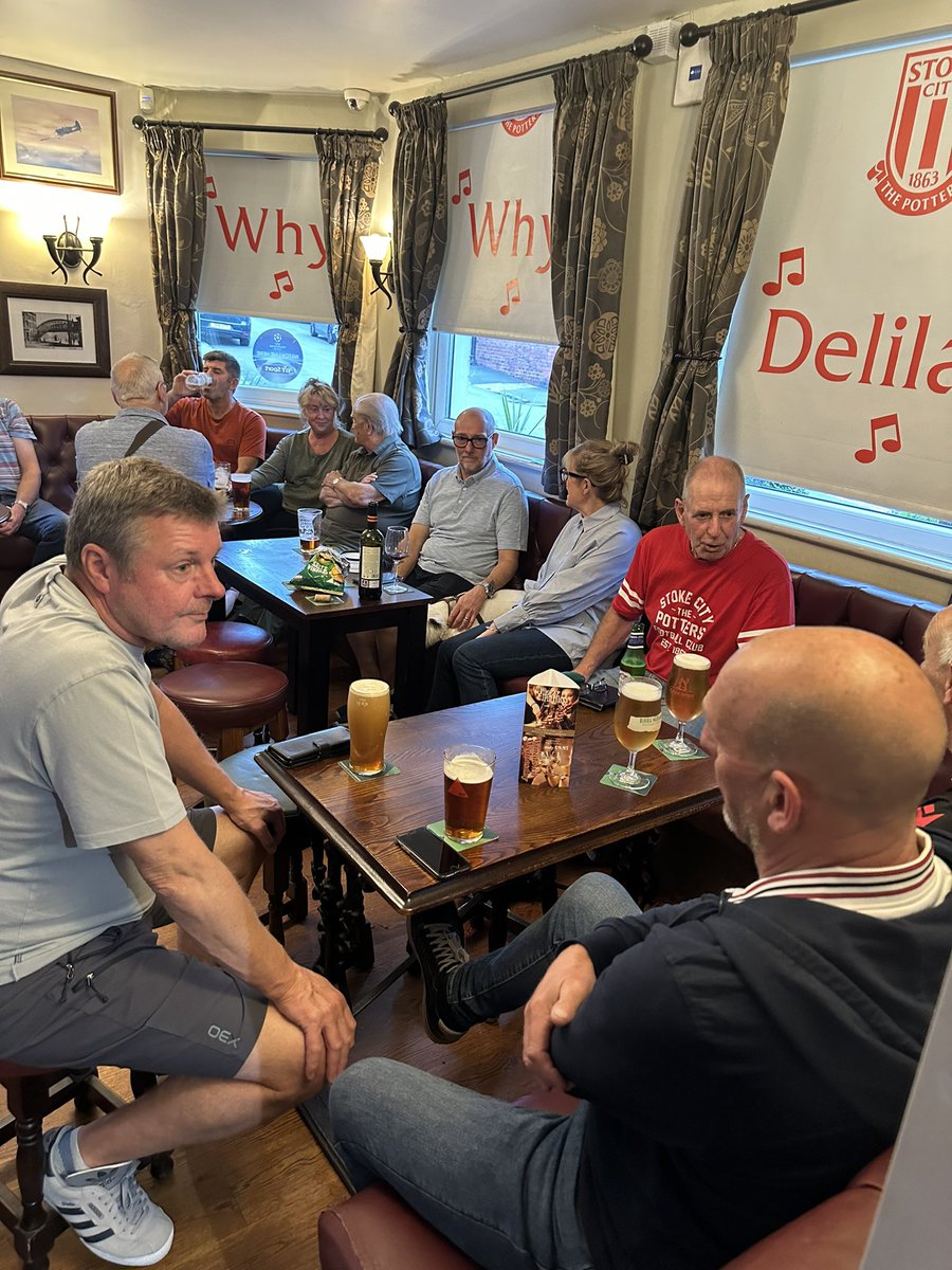 stokecity's tweet photo. Pints, patrons and Potters at the Park Inn at Dresden.

Thank you for for the hearty welcome. https://t.co/Dhh3hHsR18