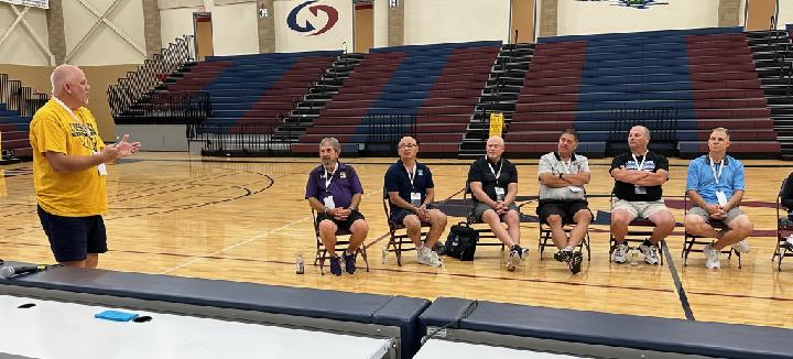 CoachCarms1955 (@coachcarms1955) on Twitter photo Here's a picture of Sioux Valley BB Coach Bill Vincent presenting at a round table discussion with other national BB coaching finalists today in Lincoln, NE.  With his gold Cossack t-shirt on.
#Cossackfever Here's a picture of Sioux Valley BB Coach Bill Vincent presenting at a round table discussion with other national BB coaching finalists today in Lincoln, NE.  With his gold Cossack t-shirt on.
#Cossackfever
