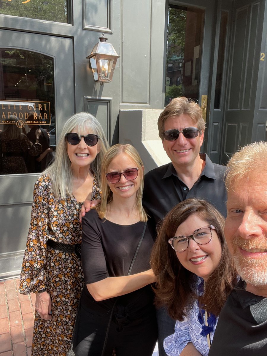 What a wonderful lunch and conversation (from Aliens to French Fries) with fabulous author pals <a href="/HankPRyan/">Hank (ONE WRONG WORD is here!) Phillippi Ryan</a>, <a href="/djpalmerauthor/">D.J. Palmer</a>, and artist Kathleen Miller at <a href="/SaltieGirl/">Saltie Girl Back Bay</a> in Boston!