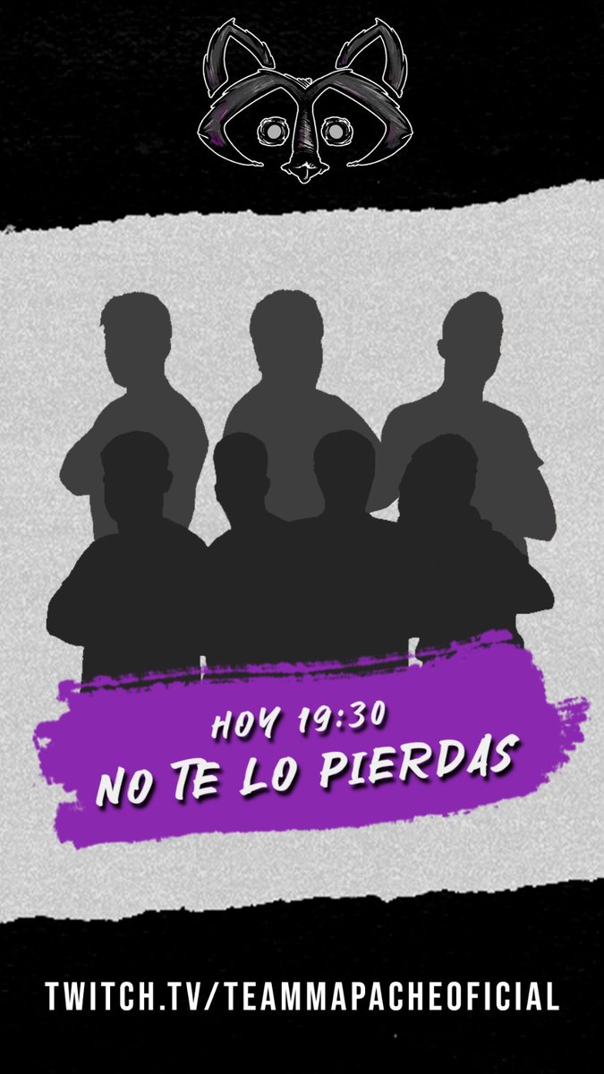 TeamMapache_'s tweet photo. 🦝 ¡Prepárate para la gran sorpresa! 🕖 A las 19:30, el Team Mapache va a desvelar algo completamente nuevo y emocionante ¡No te lo puedes perder! Seguinos por https://t.co/VoUN2x9L10 para no perderte de nada. https://t.co/JlJFLoK3Ad