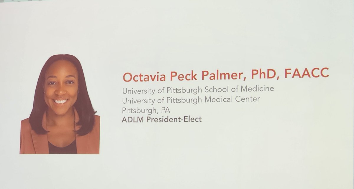 KamishaJohnson2's tweet photo. @myADLM - Congratulations Dr. Peck Palmer  - First ADLM President! https://t.co/jsWTcbHznV