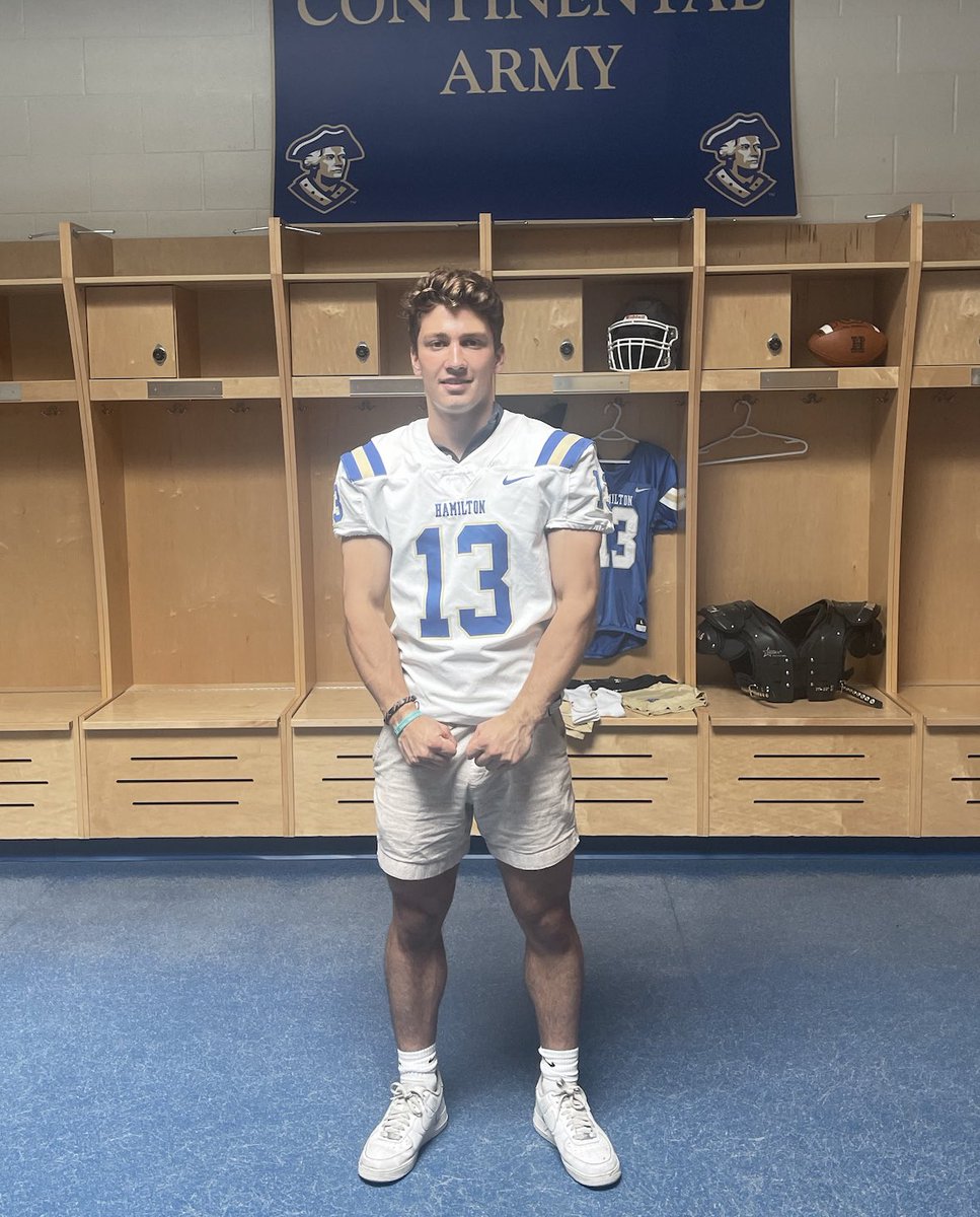 Had a Great time visiting <a href="/HamCollFootball/">Hamilton College Football</a> today. Thank you <a href="/CoachMattWright/">Matt Wright</a> <a href="/CoachMash2/">Coach Deon Mash</a> <a href="/Coach_Moyseenko/">Mike Moyseenko</a> <a href="/CoachJFriedman/">Jeffrey Friedman</a> <a href="/CoachDMurray3/">Dave Murray</a> for the invite and the hospitality! 
@CoachMatt_SLS <a href="/DBCoachTy/">Coach Ty Williams</a>