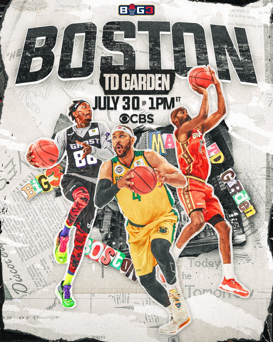 Boston!! See you on Sunday, July 30th 🔥 Two teams will be cut after this weekend…the stakes are high!! 🔥 Big3.com/tickets