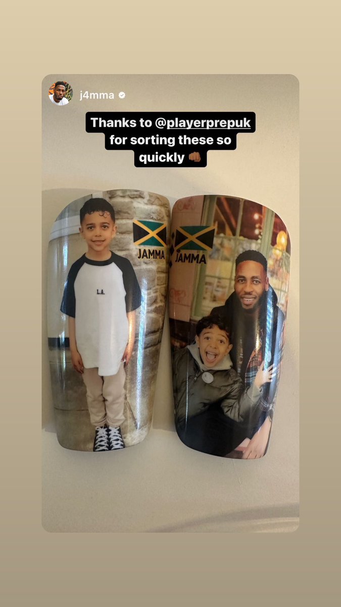 Set of 14cm personalised shin pads for <a href="/WFCOfficial/">Walsall FC</a> goal machine Jamille Matt 

Good luck for the new season 🔥👊🏻🔥

@j4mmaa 

#walsall #walsallfc #sadlers #shinpads #personalised #custom #custimized