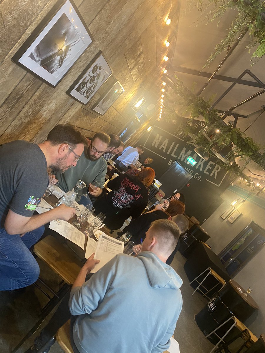 NailmakerBrewCo's tweet photo. A fantastic 2 days hosting the @gbbf Home Brew competition along with @brewathome_shop &amp; @BarnsleyCAMRA 

Thank you for choosing our venue &amp; thank you to the judges 🍺

Good luck to all the entrants in the final which takes place next week at Olympia.

🍺🏆🍺🏆🍺 https://t.co/JhJudaeeor