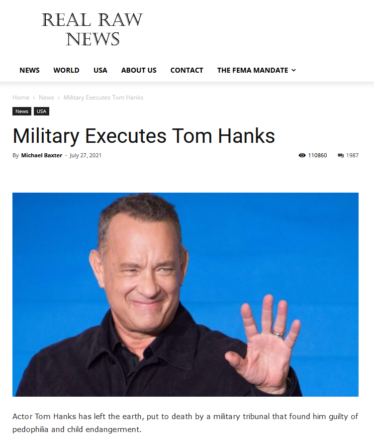 FistedFoucault's tweet photo. It was exactly two years ago today that the US Military executed famous actor Tom Hanks https://t.co/UYoNWz7Vfj