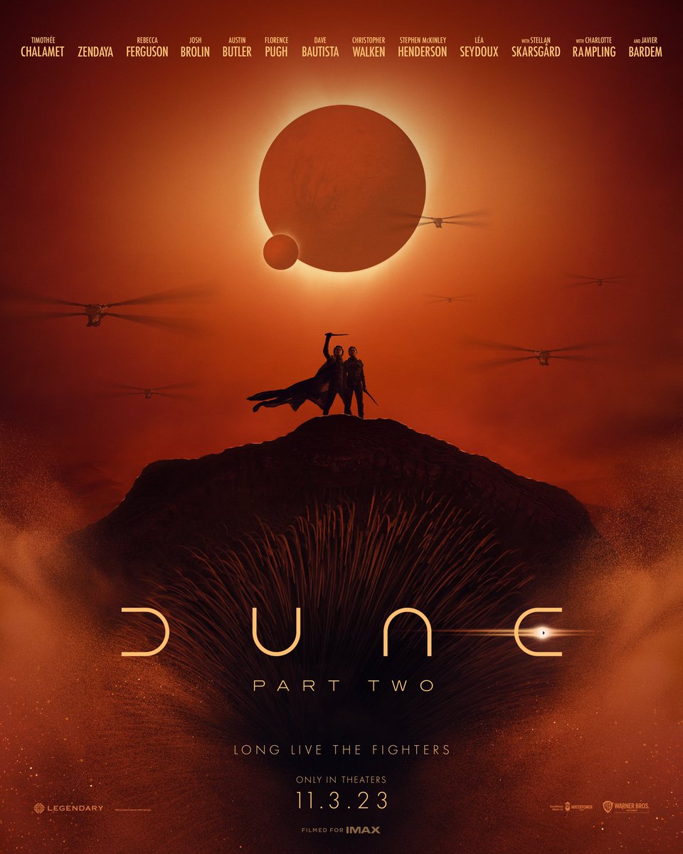 VHSDVDBLURAY4K's tweet photo. #DunePartTwo is currently booked for 5 weeks of #IMAX Screenings. https://t.co/sACZDlDQzx