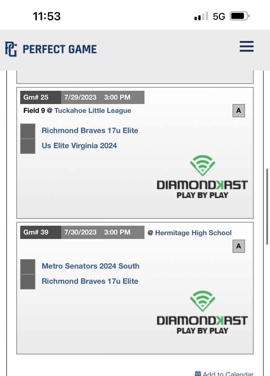 Looking forward to finishing up a great summer season at the PG Chesapeake World Series starting this Friday. Come check us out👀. <a href="/RichmondBraves/">Richmond Braves</a>