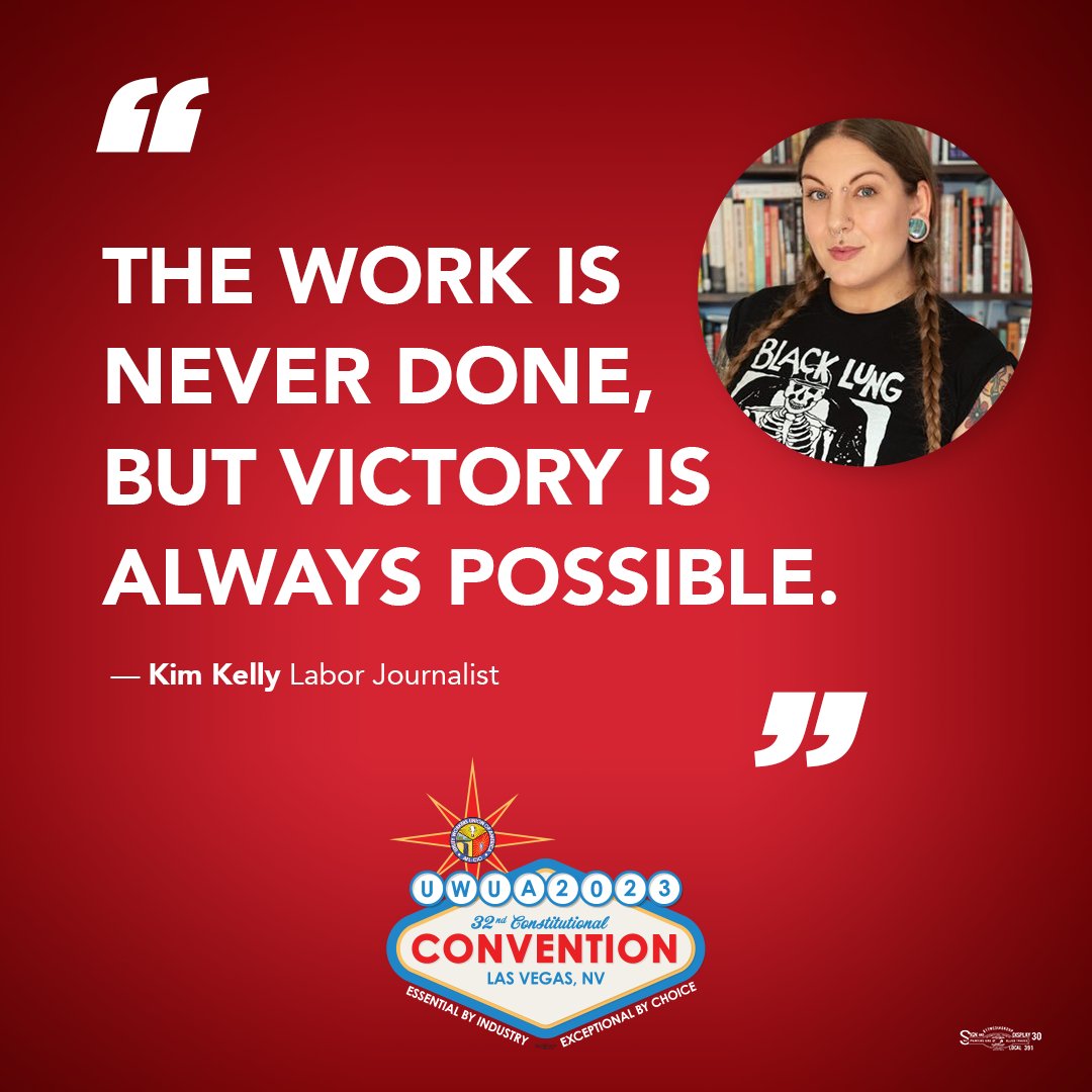 We are union proud and we will continue to fight like hell. #1u #UWUA32

<a href="/GrimKim/">Kim Kelly</a>