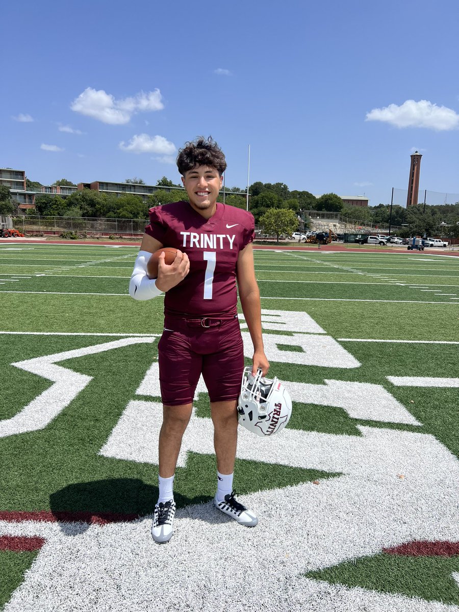 J_Rod1_'s tweet photo. Had a blast visiting Trinity University and felt very appreciated by their great staff‼️Thank you @CoachGezella and @CoachLytal for invite and tour!!

@TUFootballTX 
@CoachJohnson_10
@CoachMCantu https://t.co/lvN9HXqH3T