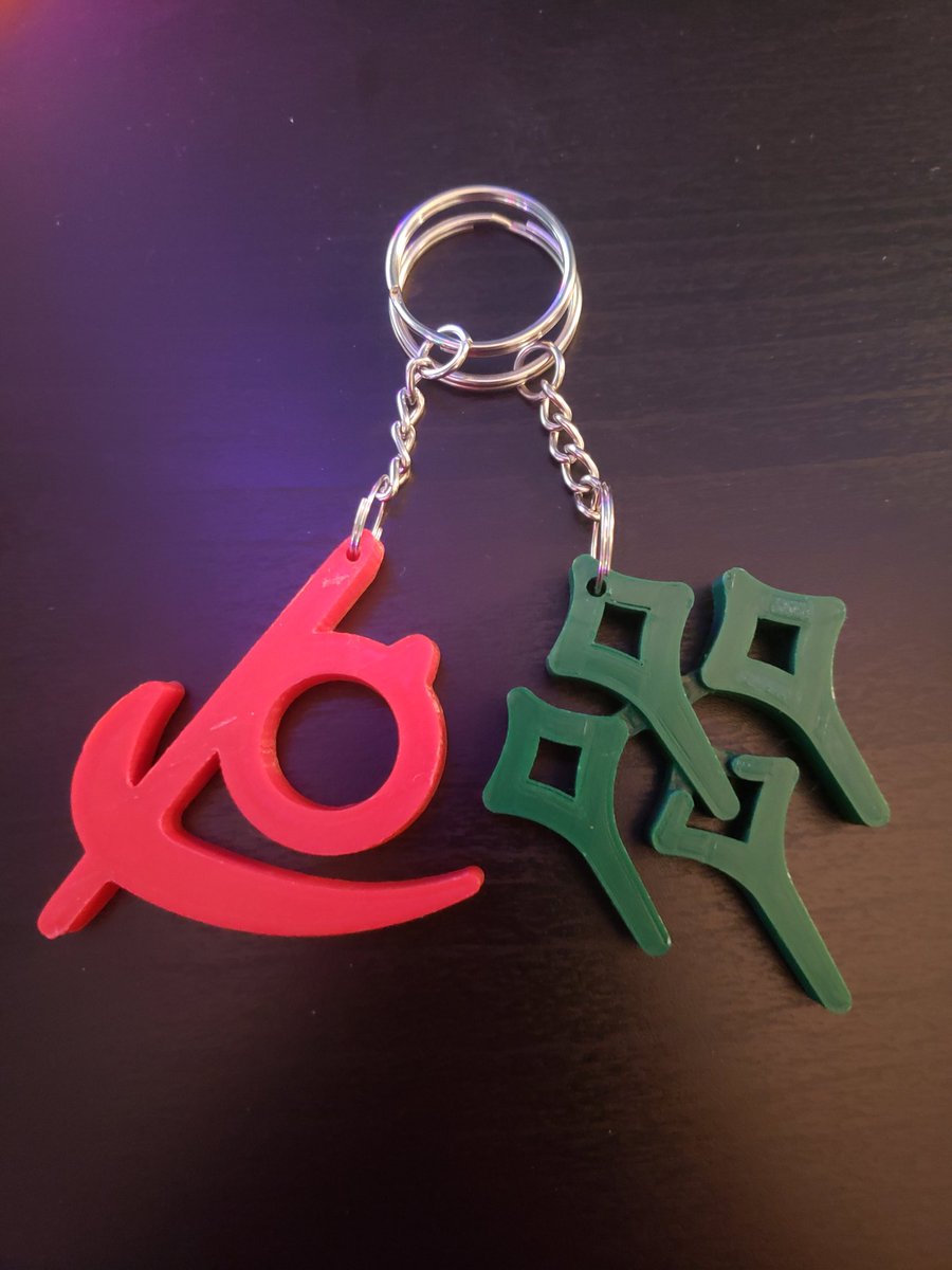 GCTrinkets's tweet photo. Its been a minute since I've posted on here...but here are some keychains I 3D printed recently! Reaper and the old Sage symbol! #FinalFantasyXIV #FFXIV #FF14 #Endwalker https://t.co/vHnajOvOrh