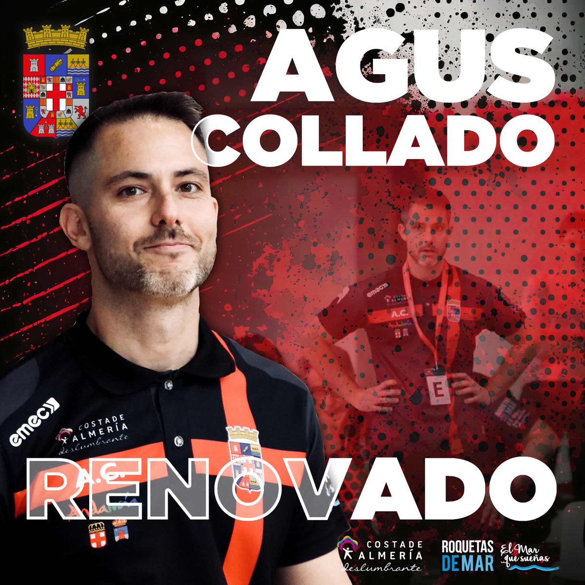 📣 El capitán de la nave seguirá ligado el proyecto <a href="/Costa_Almeria/">Costa de Almería</a> #Roquetas de División de Honor Oro. <a href="/AgustinCollado1/">Agustin Collado</a> seguirá un año más como primer entrenador del <a href="/BMCostaAlmeria/">BM Costa de Almería</a>  🏴󠁧󠁢󠁥󠁮󠁧󠁿  en la temporada 2023/24
