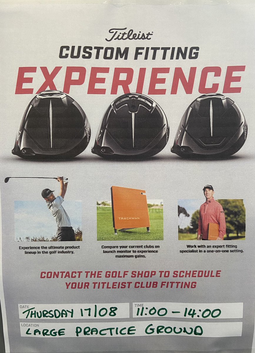 Titleist coming to the Worcestershire ⛳️