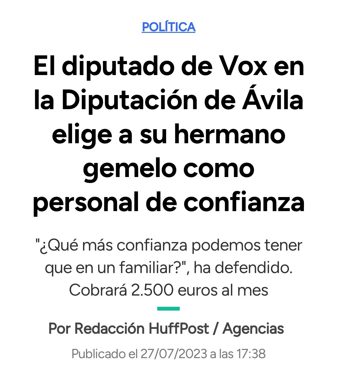 ¿Trabajar por la ciudadanía?

No. Colocar a su hermano. 

👎