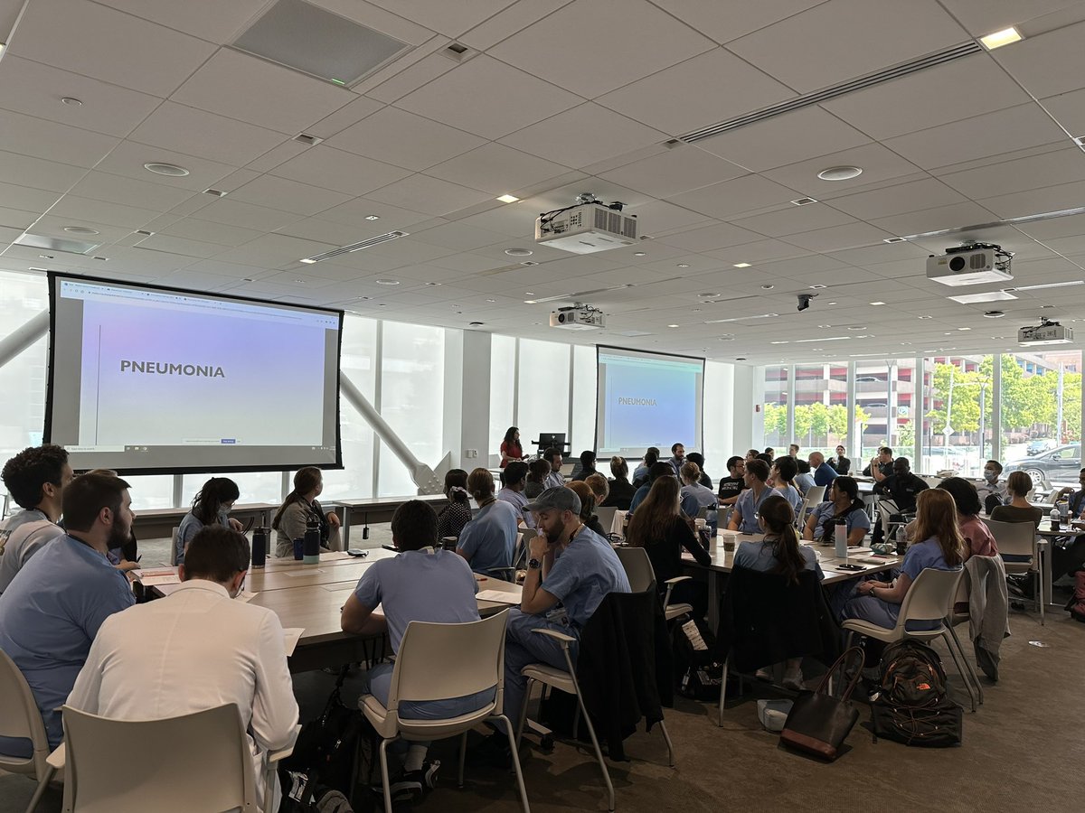 Thursdays are our favorite day! We learned all about Pneumonia at Academic Half Day today! Thanks to Salima, VA chief, and Dr. Luckett, our ID expert, for an amazing session 🫁🦠 #MedEd <a href="/CincyIM/">Eric Warm</a>