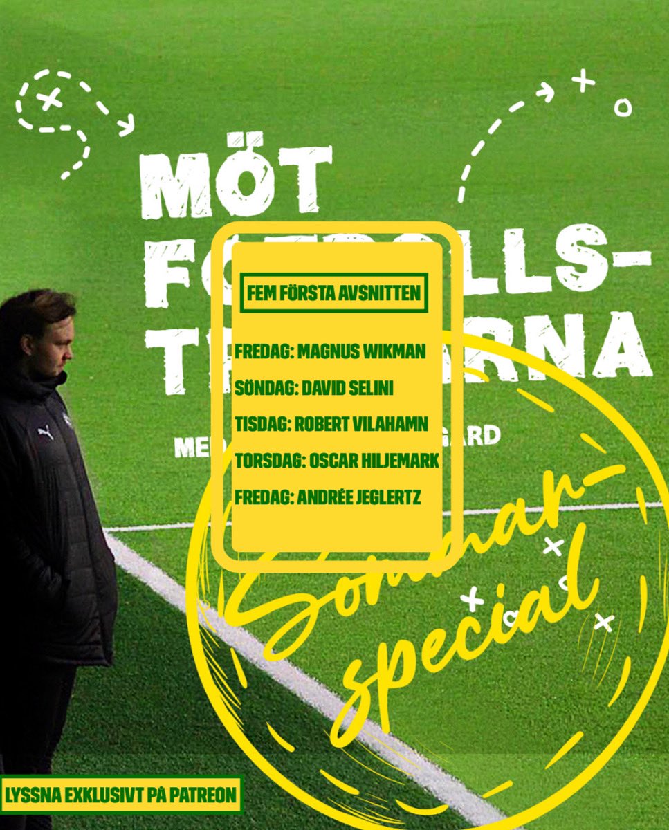 🚨 Imorgon släpps det första avsnittet med Magnus Wikman! 

Finns även möjlighet att få tillgång till alla fem avsnitt direkt! 

patreon.com/user?u=32604081