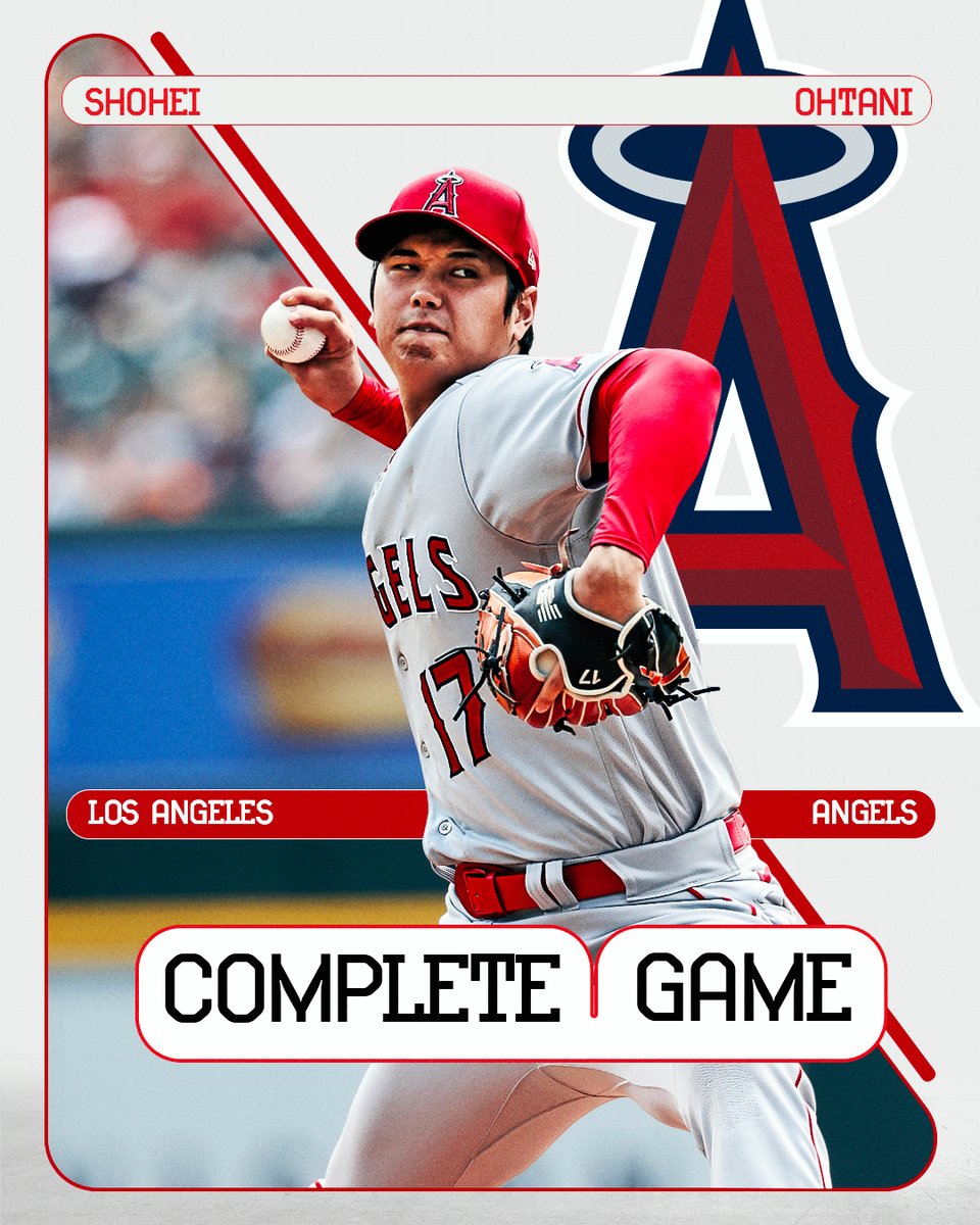 MLB's tweet image. Complete game Sho!

Shohei Ohtani blanks Detroit for his first MLB shutout.