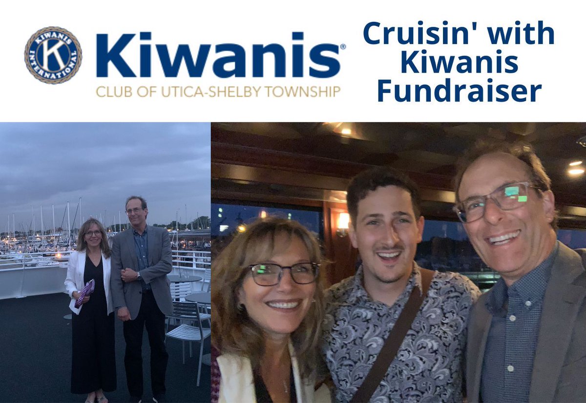 IdentityCreates's tweet photo. We joined Jimi Plouffe of @seekmomentum last night, supporting the Kiwanis Club of Utica-Shelby Township fundraiser on the Ovation Yacht. A fun night out with generous givers and exceptional entertainment provided by Anthony Grupido!
#kiwanis #ic #identitycreative https://t.co/KmLI8AxYrz