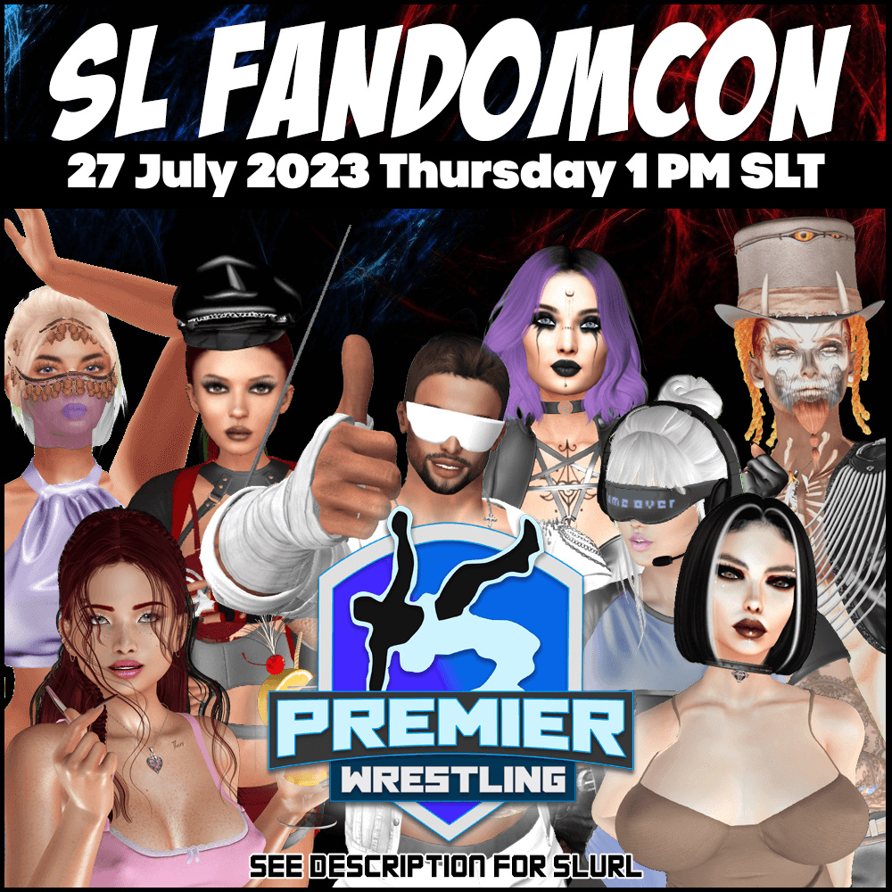 SHOW TODAY: Come check out ya boy TLC, the #HardcoreChampion at 1pm SLT @ maps.secondlife.com/secondlife/Fra… Going up against British Bulldozer at #SLFandomCon @PWrestling2019