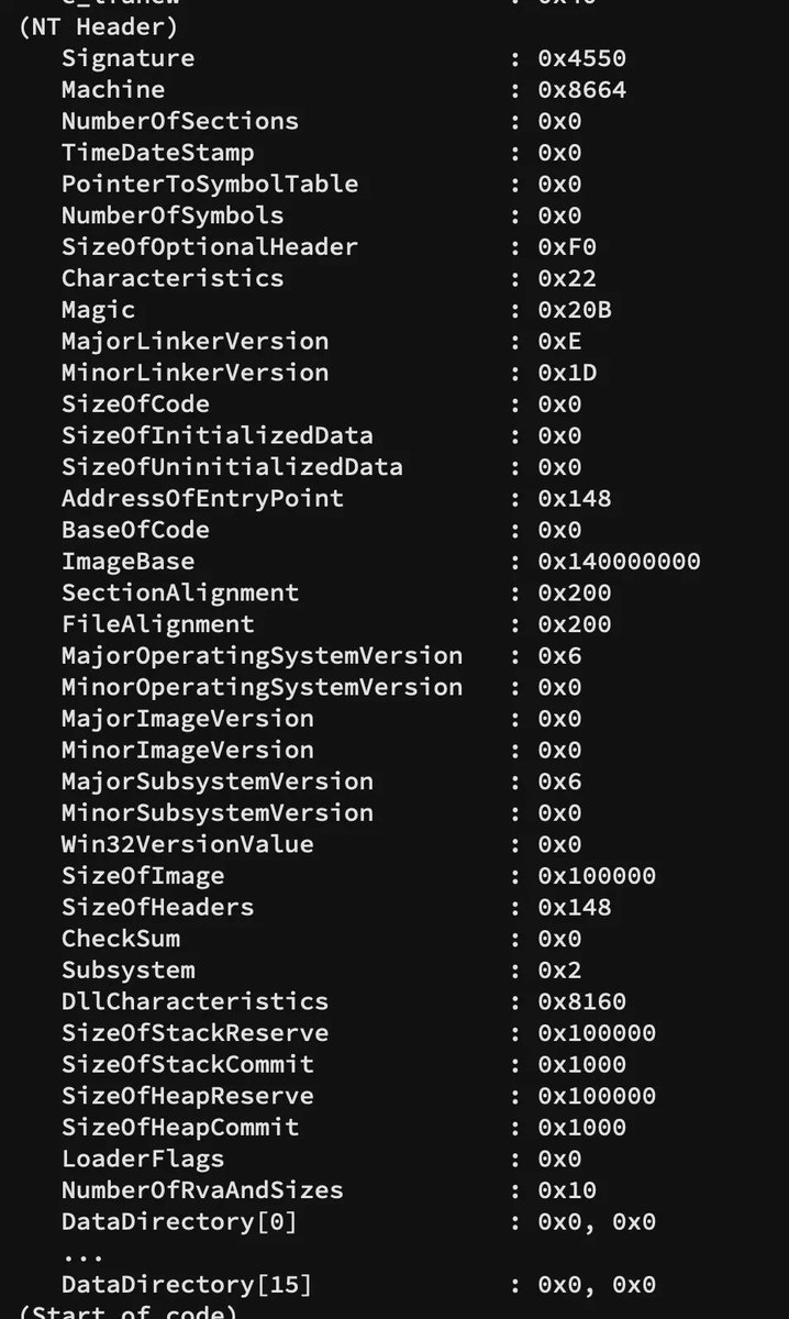 0xor0ne's tweet image. A little trick to embed executable code in PE files by @x86matthew
secret.club/2023/06/05/spo…
#secops #redteam #cybersecurity