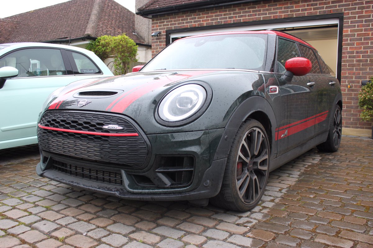 Mini clubman in for detailing and stripe removal.