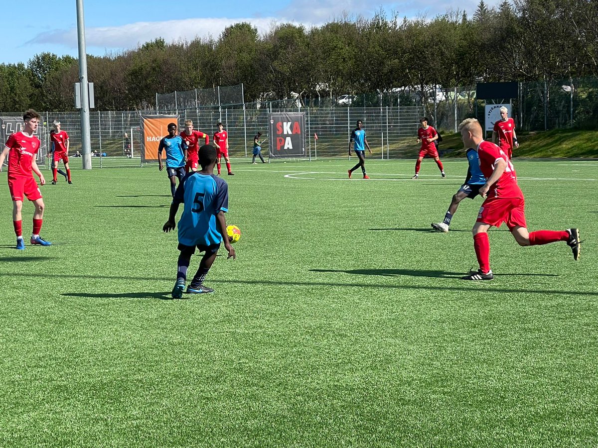 ascentsoccer's tweet photo. A massive first today! 1st ever competitive victory outside of Malawi. We played some fluid attacking football and achieved a solid opening game 8-0 win over Njarðvík 🇮🇸 at the #ReyCup.

Afterwards Lackson and Daud gave their thoughts on the game to the press.

#risetothetop https://t.co/9NShusVnUu