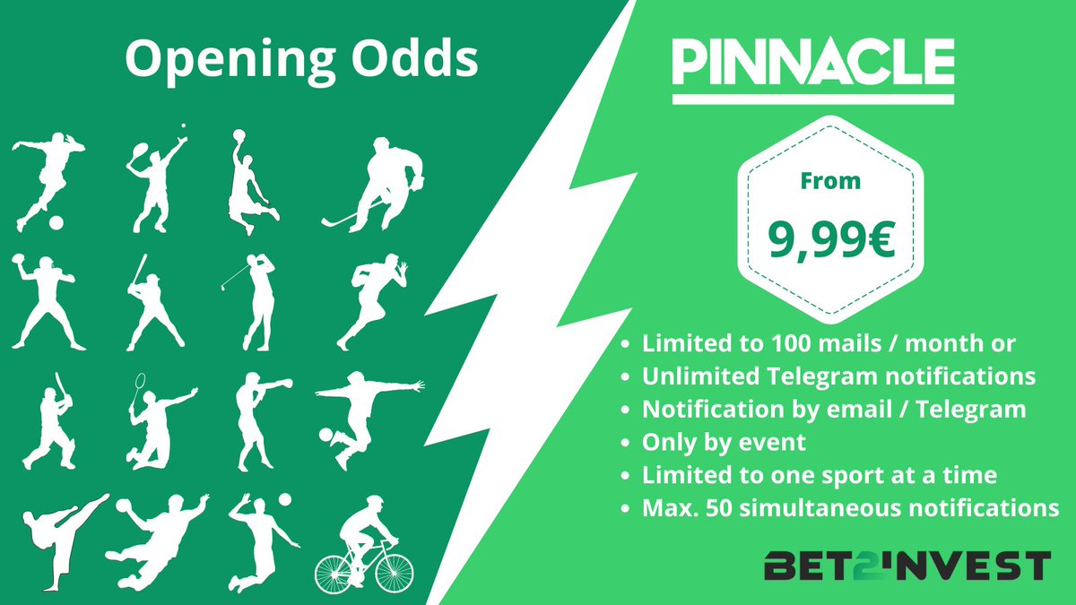Bet2invest_EN's tweet photo. Exceptional offer for the start of the big leagues in 15 days' time !
To give you a chance to test the incredible effectiveness of Pinnacle Opening Odds", the 1st Plan is offered at the unbeatable price of €9.99/month !😍
👉https://t.co/6v2GVhxKVs
#OpeningOdds #PinnacleOdds https://t.co/KQ02vYlUb3