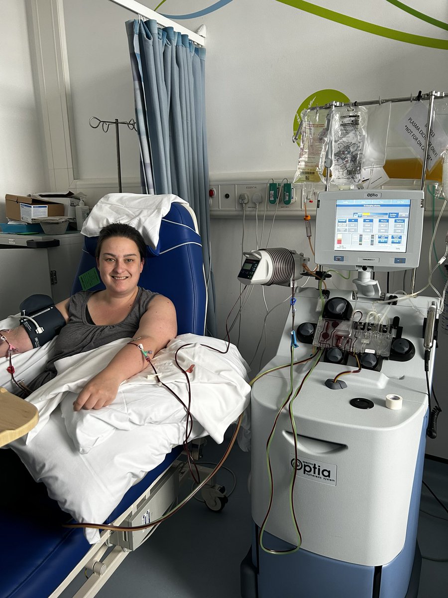 daisy_halford's tweet photo. 20 minutes after this photo I was taken very poorly. There is a jar just out of shot on the right hand side that has human plasma in. It’s donated by people who give blood, something I can’t do. 
You could help save someone close to you. 

https://t.co/LsBHqj7Jcp https://t.co/lOZ8OPvQOm