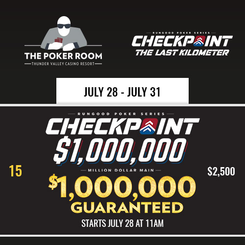 TVPokerRoom's tweet photo. 6p - $400 Satellite
25 seats guaranteed to @RGPokerSeries Million Dollar Main

20,000 stacks
20-min levels
Reverse Shootout format
Unlimited reg for 6 levels

1-in-7 earn seats to $2,500 entry $1,000,000 Guarantee 

https://t.co/woYCnV3CyW https://t.co/PRQN2StRqO