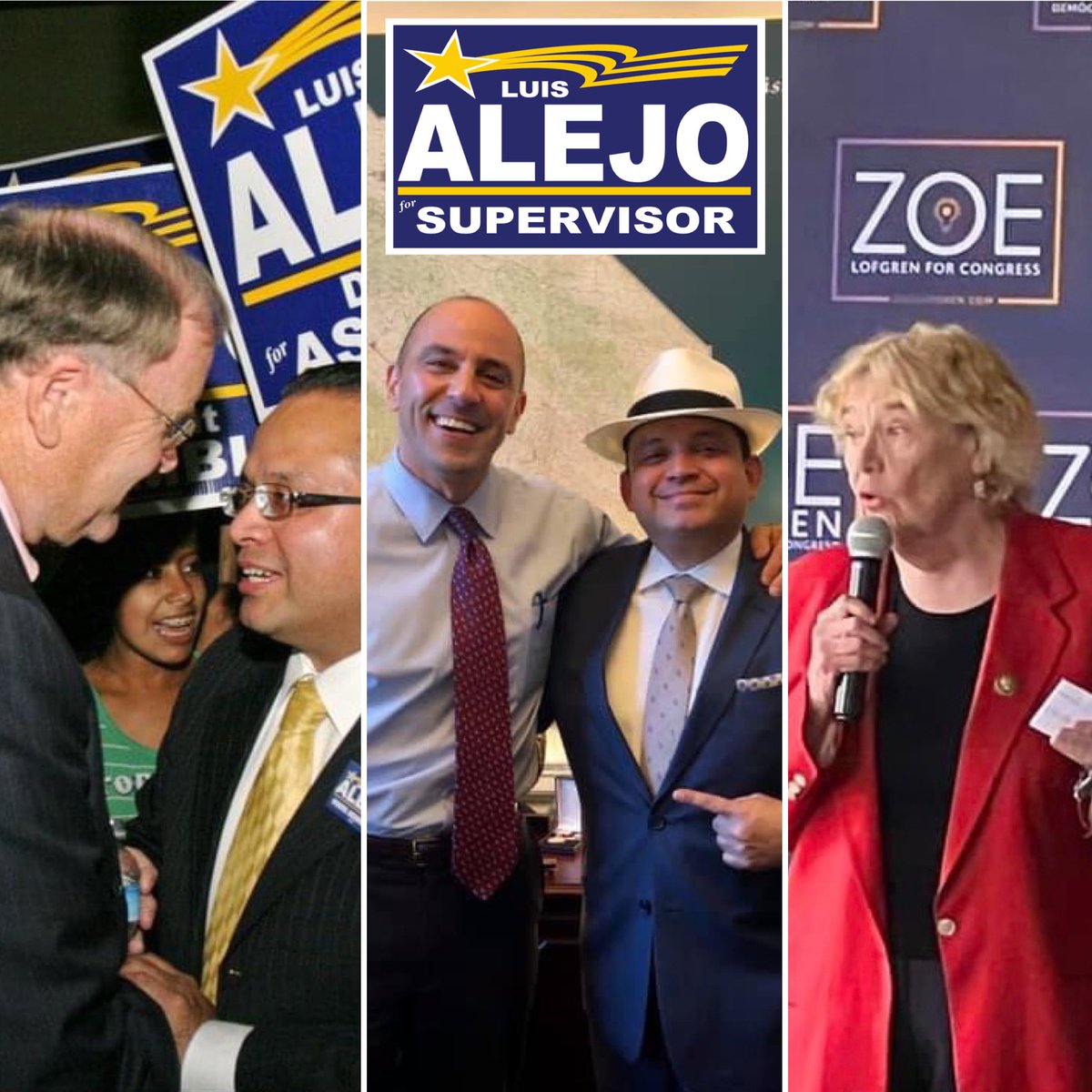 SupervisorAlejo's tweet photo. Proud to be endorsed by our U.S. Congressional leaders for my 2024 Re-election to the Monterey County Board of Supervisors! Special thanks to Congressmembers #ZoeLofgren and #JimmyPanetta, and former Congressmember #SamFarr! 

I am honored to earn their support and look forward to continue working closely with them to keep getting good work done for our communities! #Alejo2024🇺🇸 #AlejoForSupervisor✊🏽 #LovingSalinas🥬