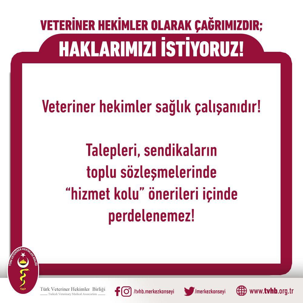 #VeterinerHekimlerHaklarınıİstiyor