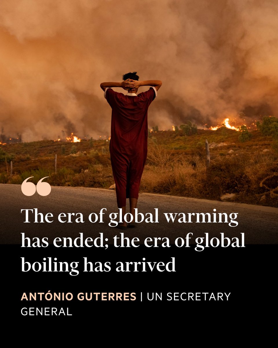 FinancialTimes's tweet photo. The world is facing a new era of ‘global boiling’ in the hottest July ever, scientists forecast https://t.co/LLfqWtwR15 https://t.co/Ub3We64c1Z