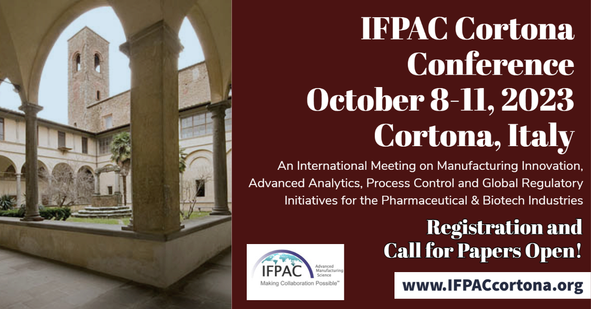 Join industry leaders, internationally recognized research institutions and regulatory agencies at the IFPAC Cortona Conference for in-depth discussions on advances in Pharma &amp; Biotech manufacturing &amp; regulatory harmonization. Register Today! IFPACcortona.org #IFPACglobal