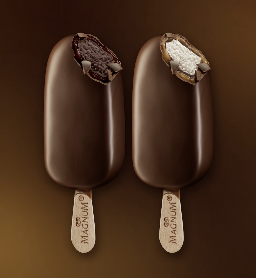 ✨ CHALLENGE ✨ You can only choose one. ​ Are you grabbing Magnum Double Chocolate or Magnum Double Caramel? 👀