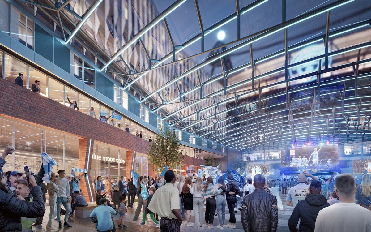 DeadlineDayLive's tweet image. 🚨 This is what Manchester City’s redeveloped Etihad Stadium is expected to look like when it is completed. 🏟️✅

(📸 @TeleFootball)