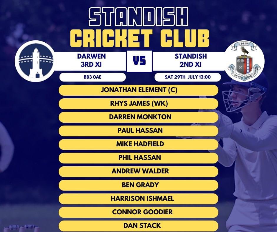 Standish CC (@standish_cc) on Twitter photo βοΈ This weekend - a sunshine forecast!? βοΈ
π SCC 1st XI remain at home to take on <a href="/RuffordCC/">Rufford Cricket Club</a>
π Our 2's head over to <a href="/DarwenCC/">Darwen Cricket Club</a> to take on their 3rd team.
π» Eddie will be on the bottle bar
π€π½ Thank you to our 1st XI Sponsor Standish Service Station
#upthedish βοΈ This weekend - a sunshine forecast!? βοΈ
π SCC 1st XI remain at home to take on <a href="/RuffordCC/">Rufford Cricket Club</a>
π Our 2's head over to <a href="/DarwenCC/">Darwen Cricket Club</a> to take on their 3rd team.
π» Eddie will be on the bottle bar
π€π½ Thank you to our 1st XI Sponsor Standish Service Station
#upthedish