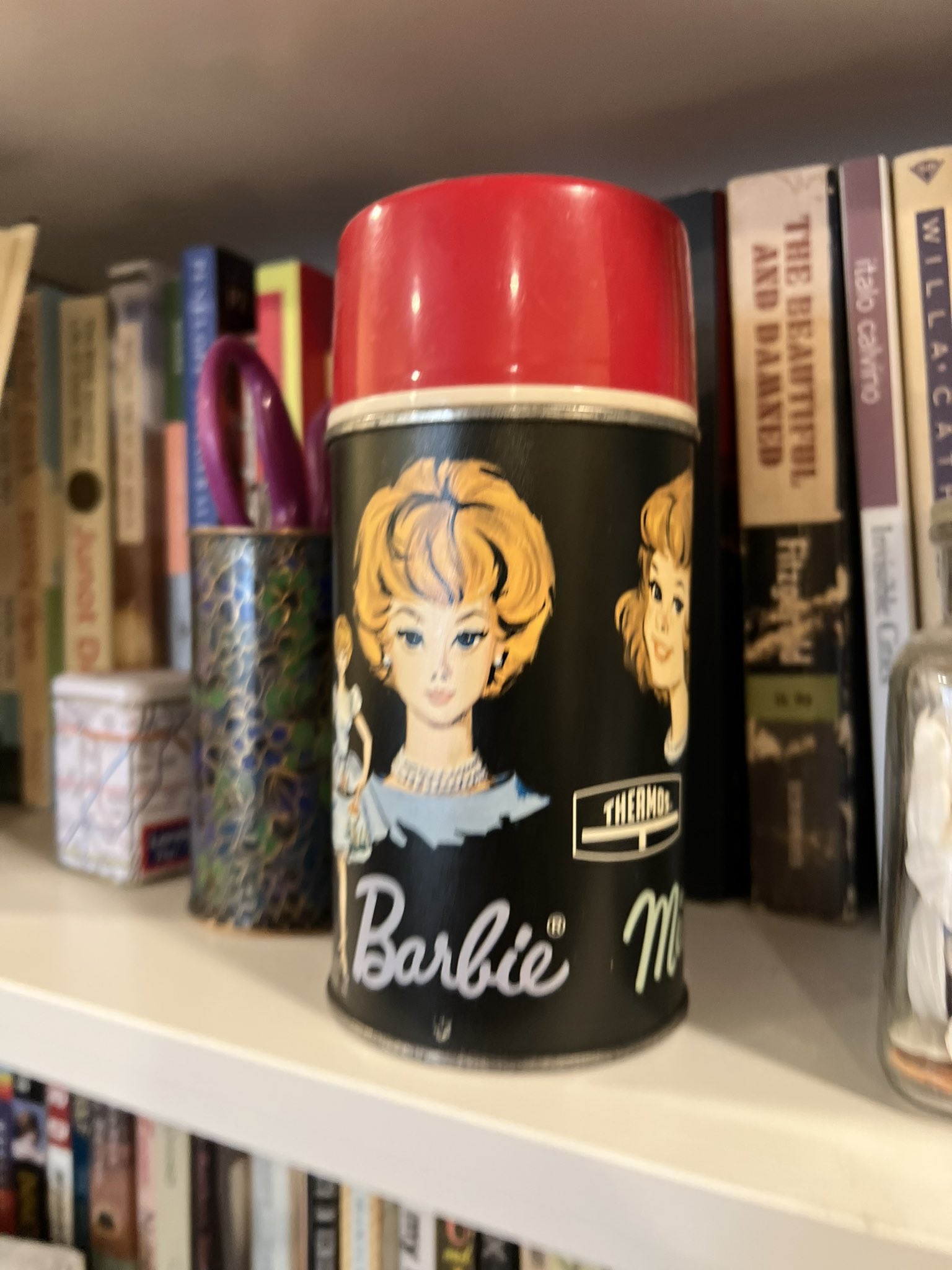 1962 Barbie and Midge Lunchbox Thermos 