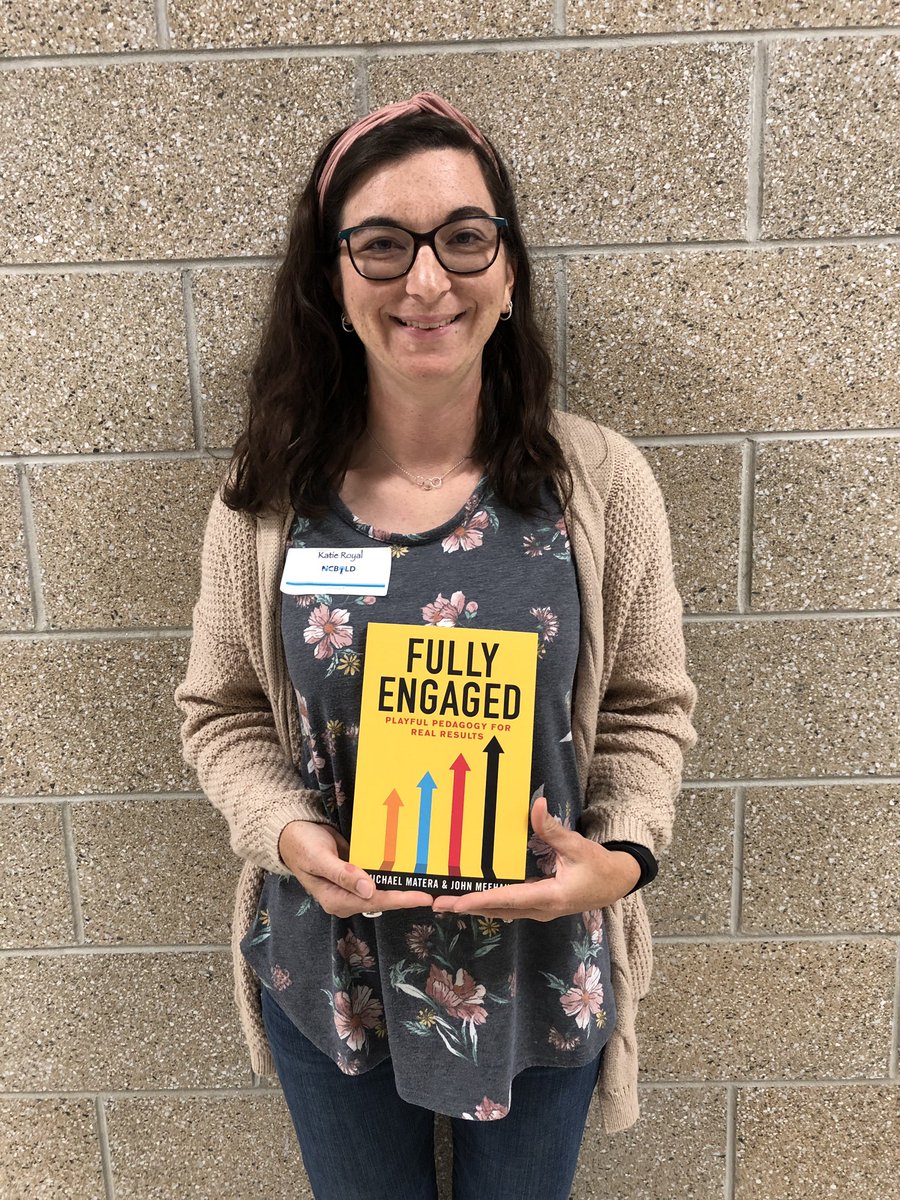 BogleKatie's tweet photo. Our #NCBOLD #EdrenalineRush session participants would like to say THANK YOU to @MeehanEDU for the signed copies of your books! It was so kind of you to donate a copy for each day of the conference. They are SO excited to start upping their engagement game! #NCDTL @ncdpiDTL https://t.co/mwhpG0QVdw