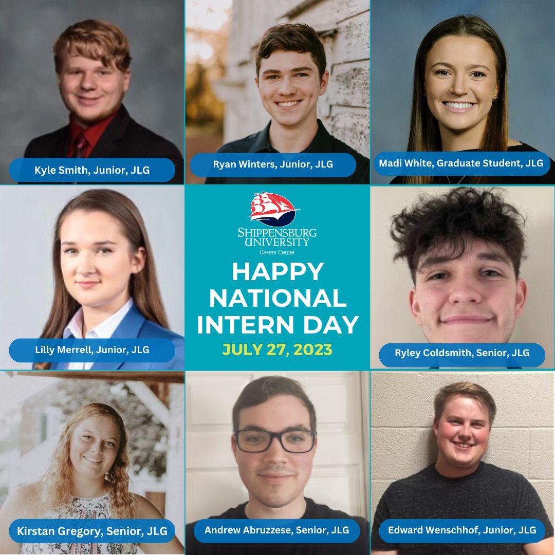 ShipCareer's tweet photo. #HappyInternDay! ๐ Thank you to all the ambitious interns for your hard work and dedication. #shipisit
More info @shippensburgU 's Internship and Experiential Learning Program: https://t.co/XXFgm1qI7y
๐ค: SU Interns highlighted @JLGIndustries | @Target | #ClarkAssociates https://t.co/U5u5yYCvU4