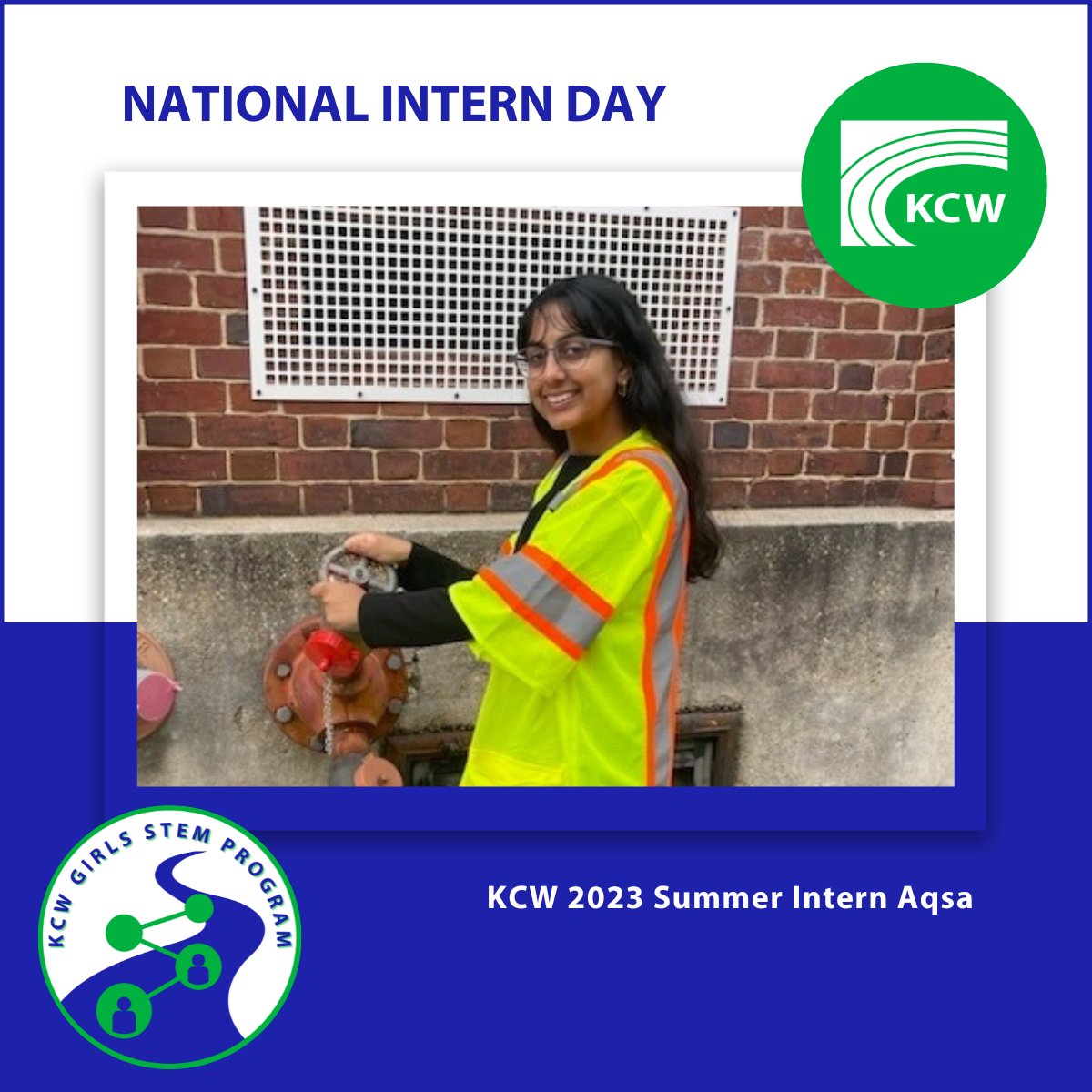 KCWEngineering's tweet photo. On National Intern Day, we celebrate the next generation of STEM leaders! We are excited to have our talented summer intern, Aqsa, on #TEAMKCW.
#NationalInternDay #MentorshipMatters #STEMeducation #summerintern #GirlsinSTEM @AACountySchools @pgcps https://t.co/D8LcMSqR5L