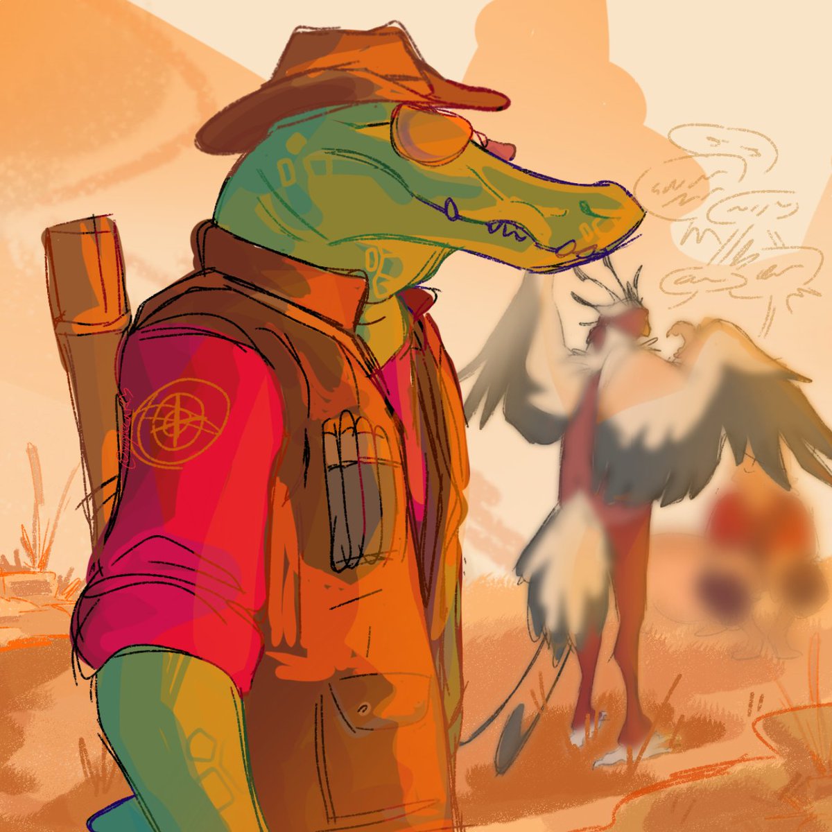 yoylecake5's tweet photo. I'm obsessed bruv #tf2 #furry #teamfortress2 #furries #furryart #furryfandom #TeamFortresstwo 🐊🪿🐿🦅 https://t.co/2zuCKyz18v