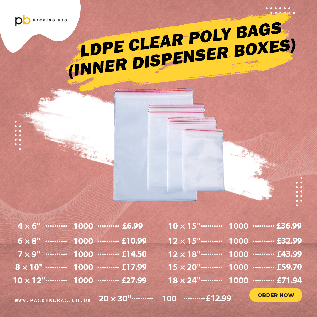 packing_bag's tweet image. LDPE CLEAR POLY BAGS (Inner Dispenser Boxes)
.
#PolyBags
#ClearPackaging
#LDPEBags
#PackagingSolutions
#TransparentBags
#VersatilePackaging
#ProductProtection
#EcoFriendlyPackaging
#ShippingEssentials
#bulkpackaging