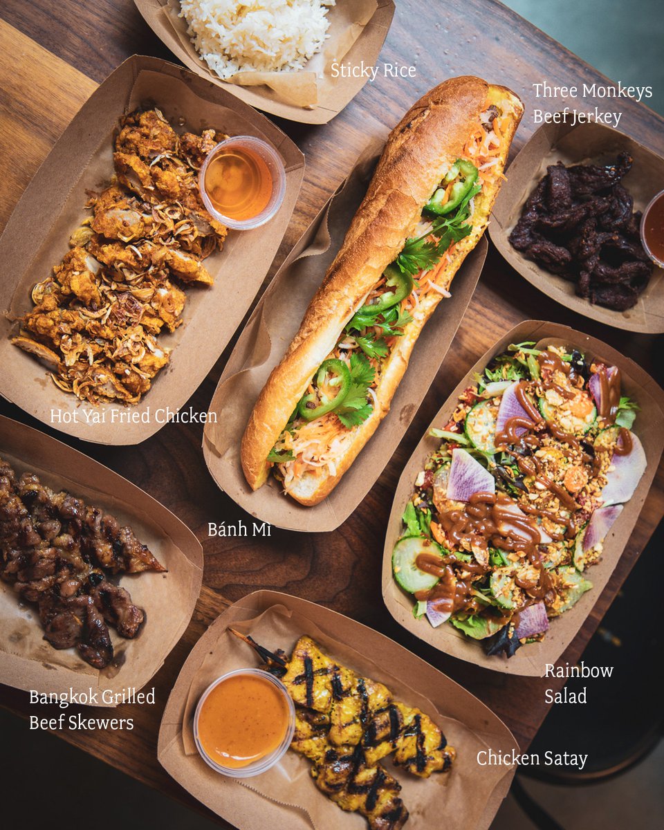 SBPublicMarket's tweet photo. Can't go wrong with anything on this menu @threemonkeyssb.
One thing Three Monkey's always delivers on is flavor 🔥 #SBPublicMarket https://t.co/B2rbiiZREw