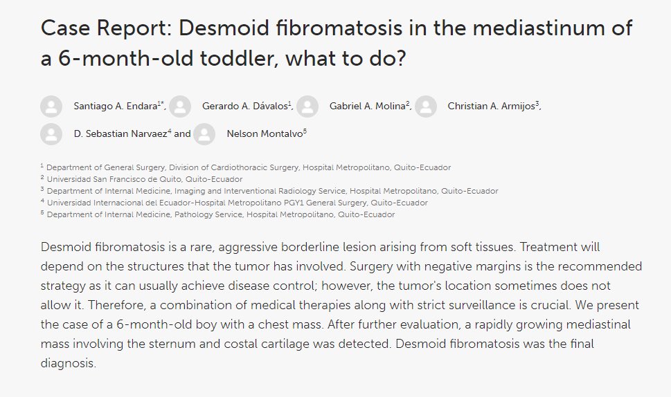 UIDE's tweet photo. #InvestigacionUIDE 🔎| La fibromatosis desmoide es una lesión rara, se presenta en forma de un tumor de bajo potencial maligno, puede deteriorar gravemente órganos vitales. Conoce más 👉 https://t.co/sOvsWlkNZk https://t.co/CdolrTcVjB